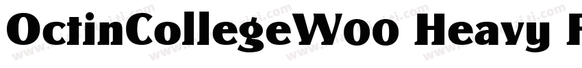 OctinCollegeW00 Heavy Regular字体转换
